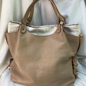 Giorgio Armani Beige Leather Tote